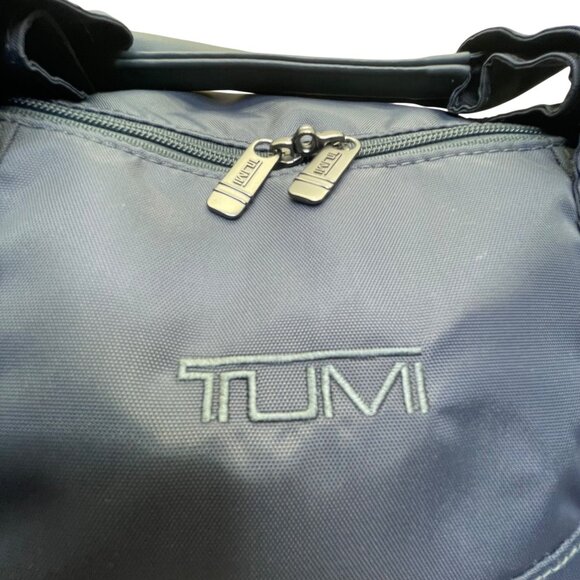 Tumi Black Nylon Wheeled Luggage With Telescopic Handle & “Just In Case” Bag - Picture 15 of 16